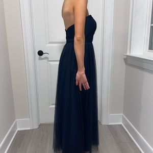 WORN ONCE JENNY YOO NAVY FORMAL DRESS
